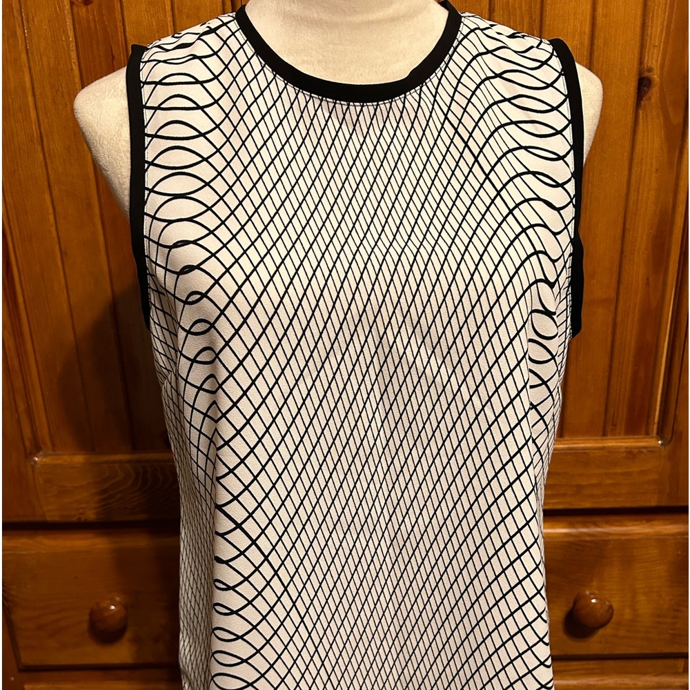 Calvin Klein Black Swirl - Sleeveless Blouse